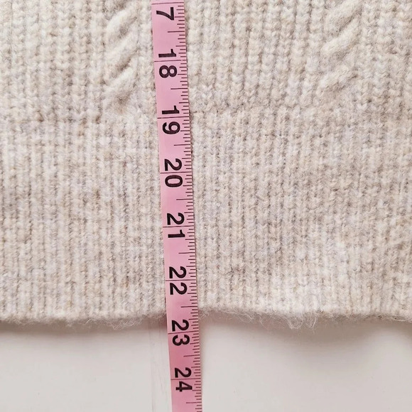 ASOS Women 14 Gray Grey Premium Lounge Cozy Cable Knit Pullover Hoodie Sweater - Picture 6 of 11